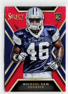 2014 Panini Select #179 Michael Sam Prizm Red #/99