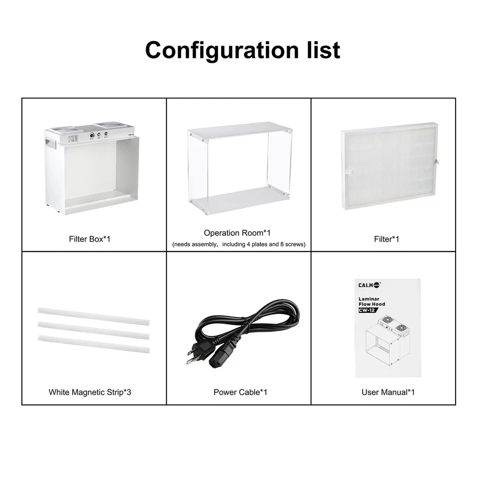 Laminar Flow Hood with HEPA H12 Filter,FFU,17.3" x 14.8" x 14.8" Laminar Flow Ho - Image 4 of 4