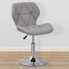 Cushioned Chair Swivel Small Adjustable Computer Desk Table Office Dining Grey