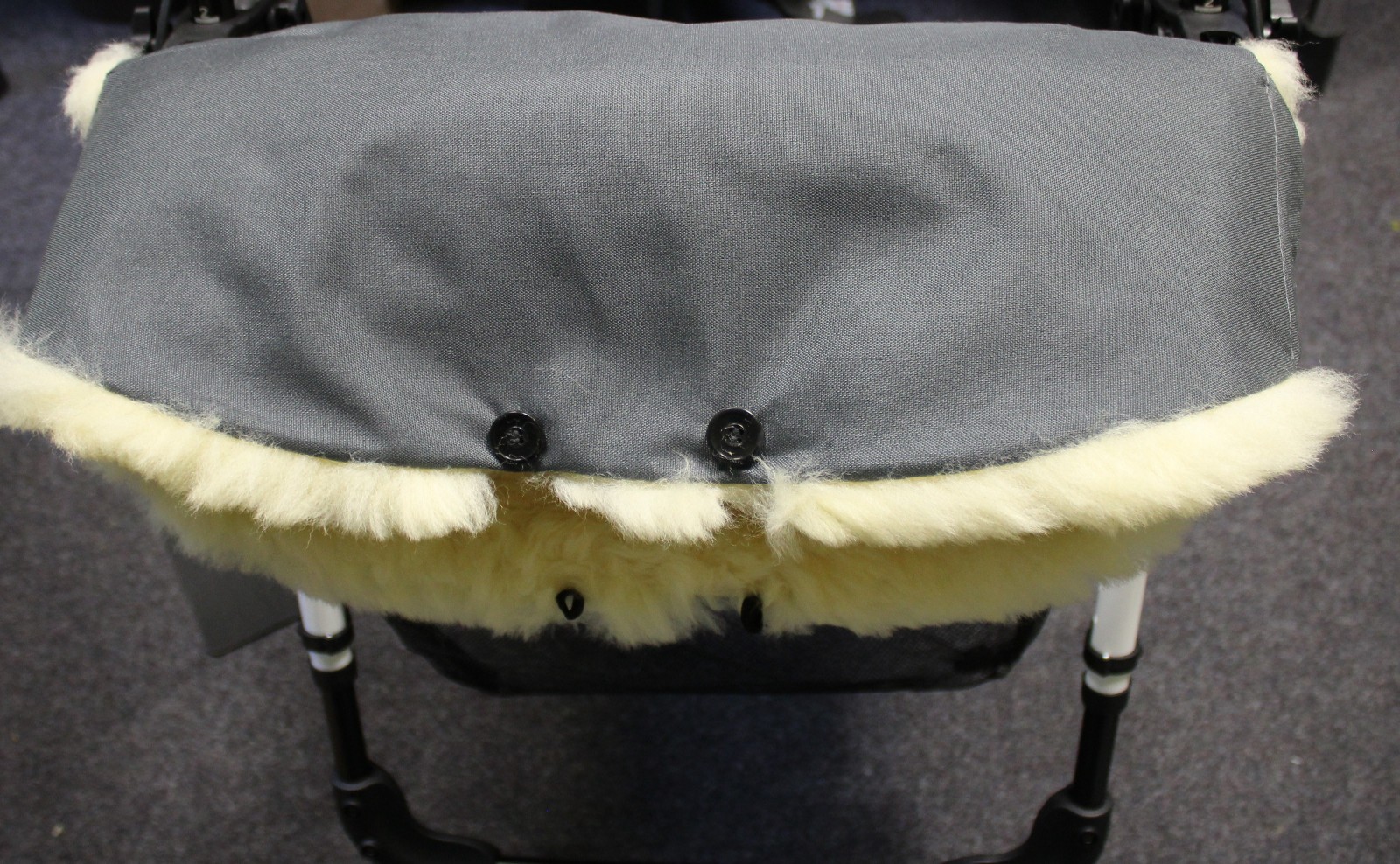 Top Handmuff Vero Agnello per Passeggino,Passeggino Kinderwagenmuff,Rivestimento foto 6