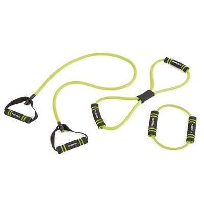 Toorx Elastic Tools with Grips Tris Soft Touch Pilates Yoga Set