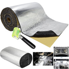Self-adhesive Fireproof Sound Deadener Heat Insulation Mat Car Hood Engine 16x10