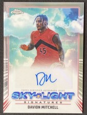 Davion Mitchell 2024-25 Topps Chrome Sky-Light Signatures Auto #SLS-DMI