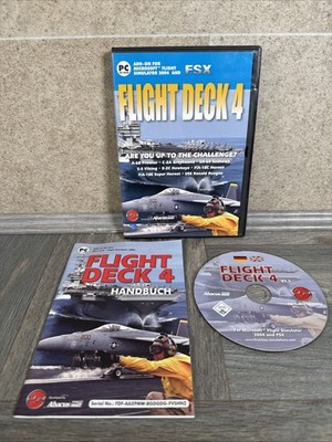 Flight Deck 4 PC CD Rom Add-on für MS Flight Simulator 2004 & FSX mit Handbuch