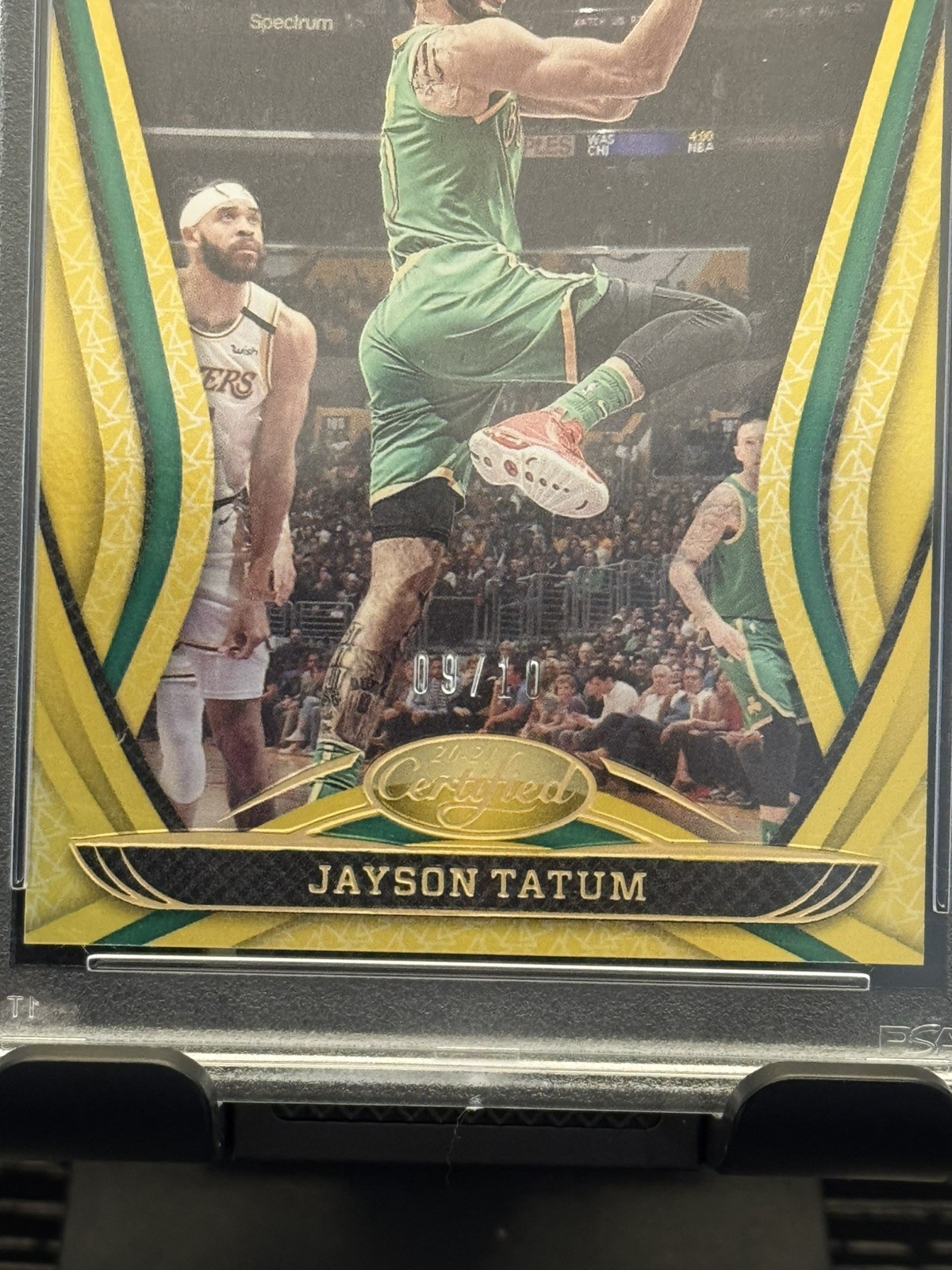 2020 Panini Certified Jayson Tatum Mirror Gold /10 Psa 9  view 3