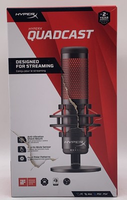 HyperX QuadCast - USB Condenser Gaming Microphone for PC, Mac, PS5, PS4
