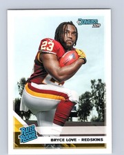 2019 Donruss #332 Bryce Love Washington Redskins Rated Rookie Football RC