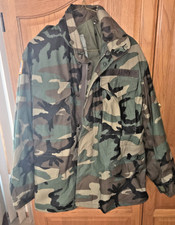 US Army M65 Field Jacket SMALL SHORT Woodland Camo Cold Weather Coat