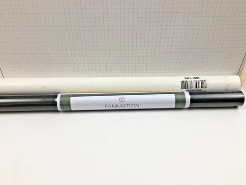 FANIMATION 18" 1" OD Black Extension Non-Threaded Downrod, DR1-18BL - Picture 1 of 7