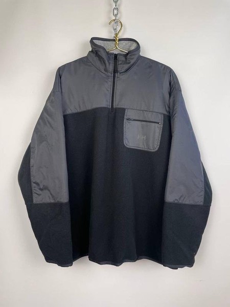 Men Helly Hansen Fleece Jacket Grey Nylon 42 / XL