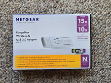 Netgear WN111 USB Wifi Adapter N300 Rangemax Next 2.4Ghz Wireless Used