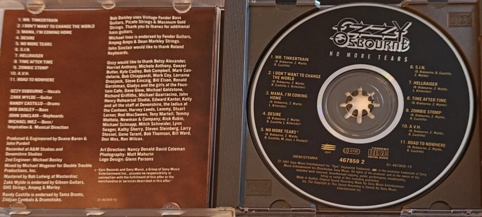 Ozzy Osbourne - No More Tears (CD) - Bild 2 von 3