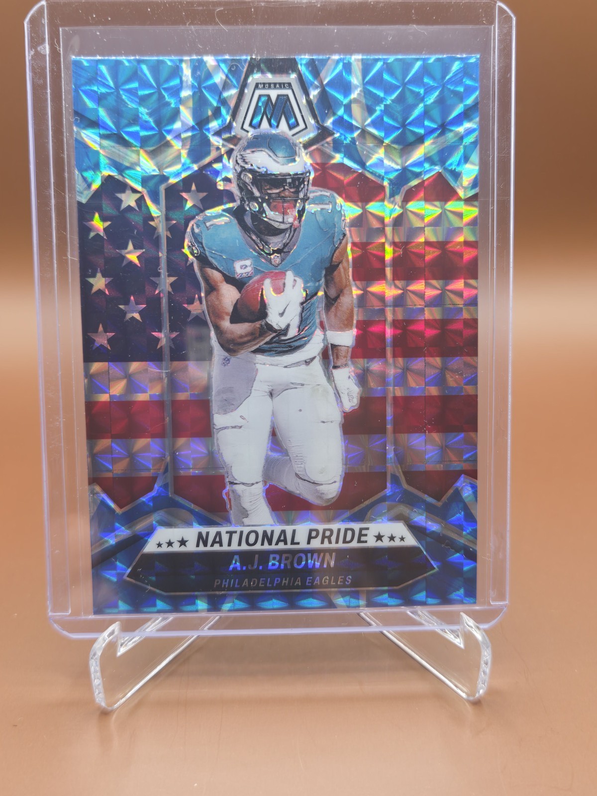 2024 Panini Mosaic - National Pride A.J. Brown #265 Genesis Mosaic Prizm