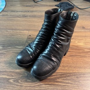 Guidi 788Z Back Zip Boots – Black Horse Leather – Goodyear Welted Lug Sole - 45 Guidi Soft Horse Leather Back Zip Boots 788ZI Black main image 2