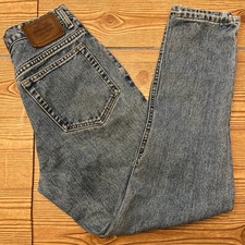 Vtg Calvin Klein Jeans Womens 8 Stonewashed Denim Made in USA 1990s Tapered Leg