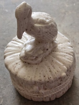 Vintage Pelican Trinket Box Summer Beach Ocean Nautical Decor Coastal Lake Decor