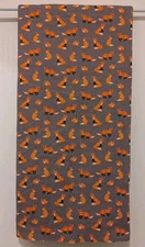 Handmade Unisex Receiving Blanket Double Layer Flannel/Cotton Foxes Arrows 36x38