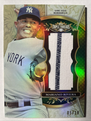 2013 Topps Triple Threads MARIANO RIVERA Gu Pinstripe Unity Relic Emerald 05/18