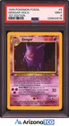 Pokemon 1999 Gengar 5/62 Holo 1st Edition Fossil PSA 9
