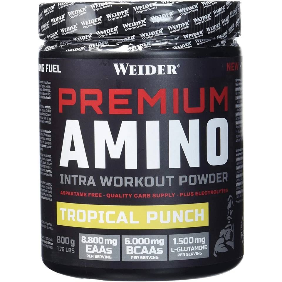 (34,36 EUR/kg) Weider Premium Amino Intra Entrenamiento Polvo 800g Dosis EAA BCAA