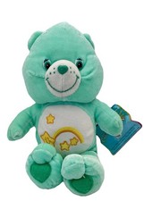 Care Bears 2003 Nanco Plush 10  WISH BEAR Mint Green Shooting Star Vintage