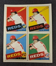 1985 Andy Warhol - PETE ROSE - Reds Art 4 Card Print - by Cincinnati Art Museum