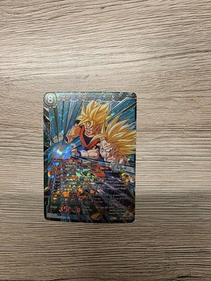 Dragon Ball Trading Card - SS Son Goku & SS2 Son Gohan BT21-079 SR Foil Karte