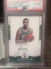 Tatum Next day Auto Celtics Psa 10 Celtics Only 3 In Existence