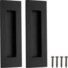 6 Inch Recessed Finger Flush Pulls for Pocket Door Closet Door Sliding Barn D...