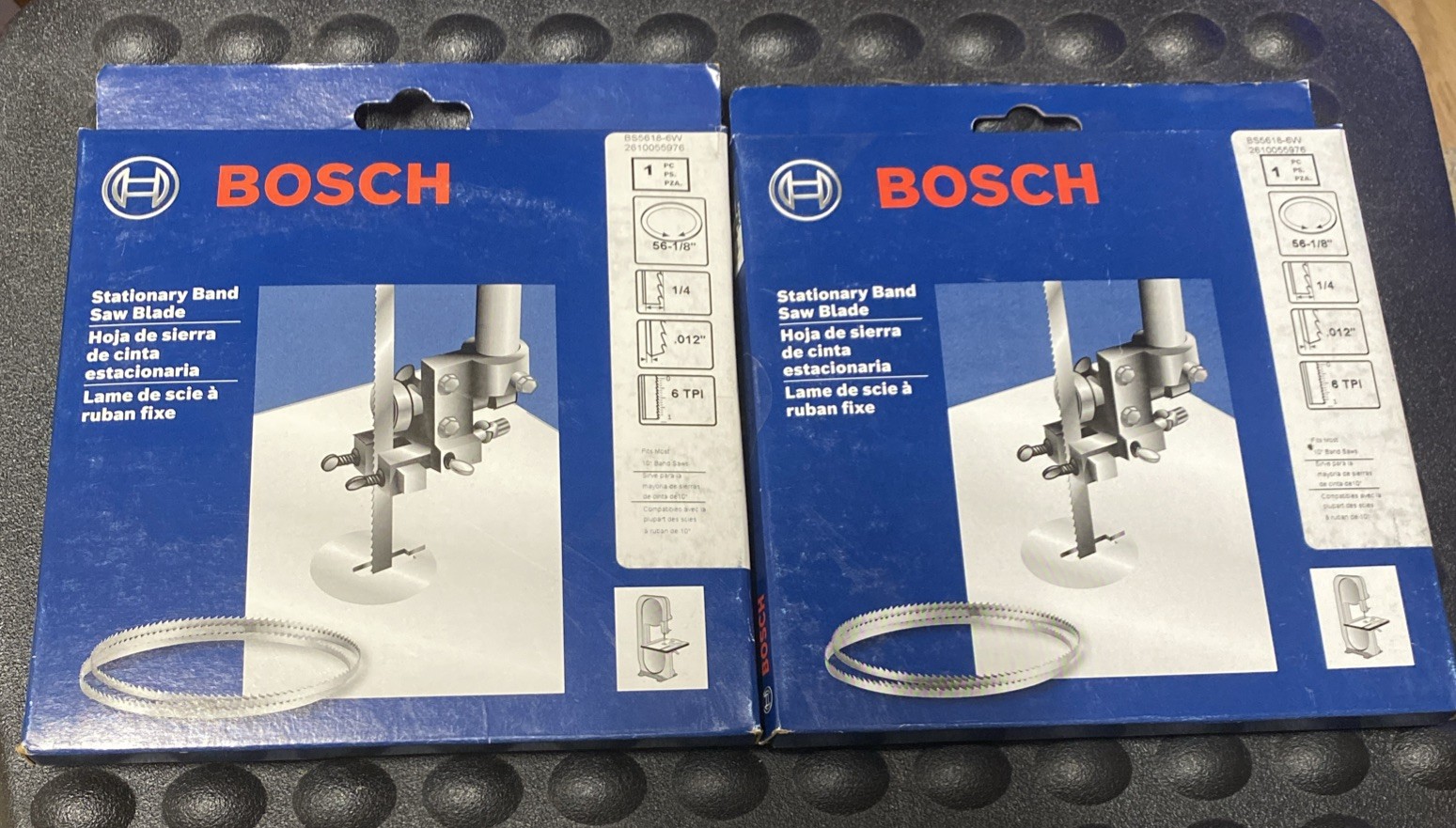 (2)Bosch BS5618-6W Band Saw Blade 56 1/8" 6-tpi Brand New In Sealed Box B