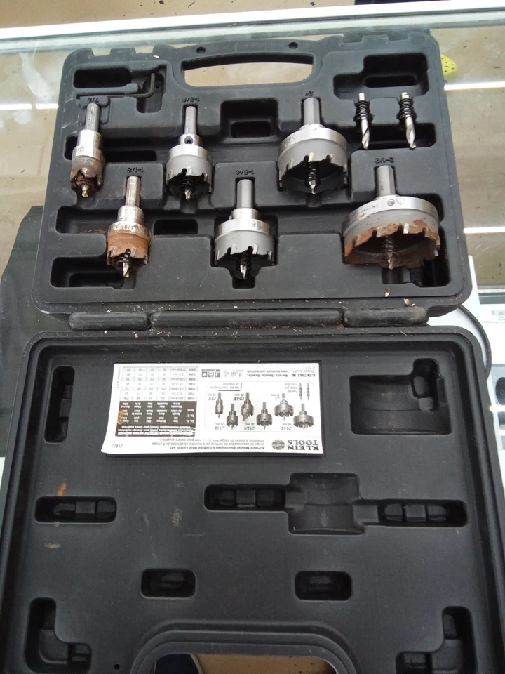 Klein Tools 8 Piece Master Electricians Carbine Hole Cutter (W18) - Image 4 of 4