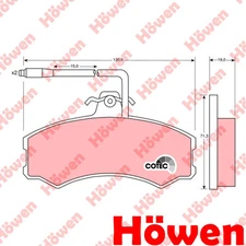 Fits Fiat Ducato Talento Citro�n C25 Peugeot J5 Brake Pads Set Front Howen