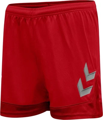Hummel Fußball Lead Poly Shorts Damen rot - Bild 1 von 2
