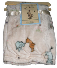 NEW Pooh Bear Collection 30"x40" Baby Blanket Winnie The Pooh Piglet Flowers