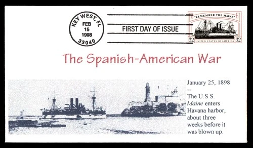 Mayfairstamps US 1998 Florida the Spanish-American war USS Maine first day cover