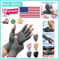 Arthritis Compression Gloves - Breathable Fingerless Relief for Daily Use 2 ...