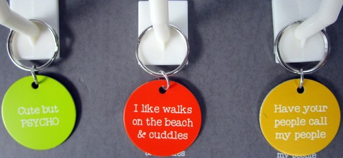 DOG ID TAG OR COLLAR CHARM ETCHED WITH "I'M WHY WE CAN'T HAVE NICE THINGS" BN - Picture 7 of 9