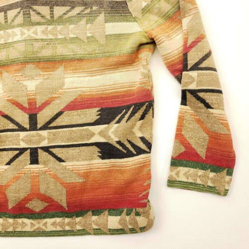 Ralph Lauren Aztec Cardigan Small / XS Women Navajo Southwestern Denim Supply - Picture 16 of 19