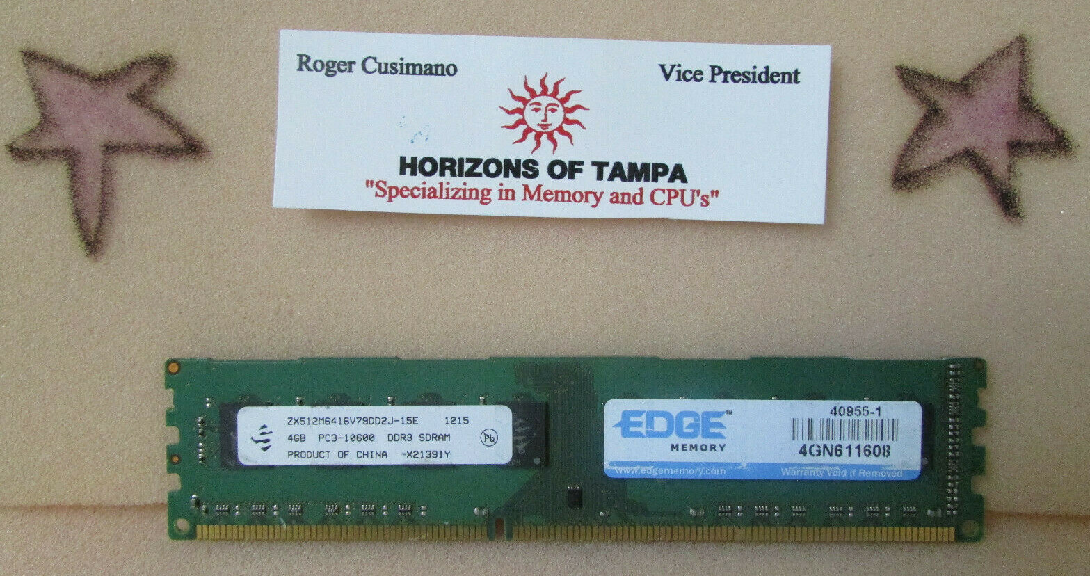 Edge Memory 4gn Pc3 Ddr3 Sdram For Sale Online Ebay