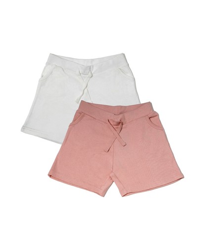 New Kids Girls Casual Summer Holiday Jersey Tie Shorts Set of 2 Multi Pack 7-13 - Picture 4 of 4