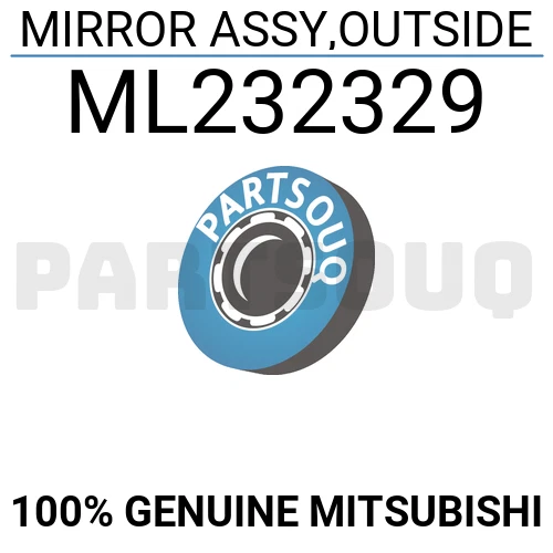 ML232329 Genuine Mitsubishi MIRROR ASSY,OUTSIDE | eBay 