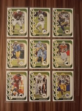 lot of 9 nfl cards containing the next up and coming stars.
