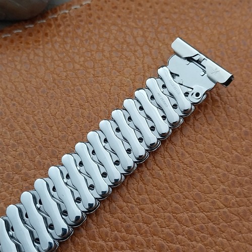 19mm 18mm 16mm 1950s Bellavance Stainless Steel Expansion nos Vintage Watch Band - Picture 4 of 6