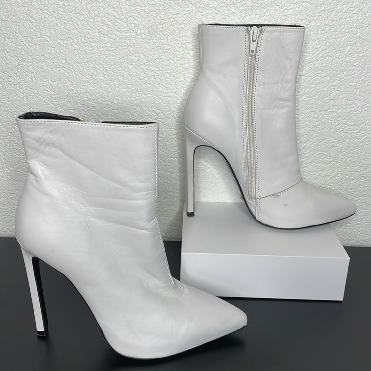 Heeled Freddie Bootie Tony Bianco Tony Bianca White Leather