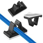 50 Stück Kabelclips Schwarz Kabelclips Selbstklebend Kabelmanagement Outdoor ...