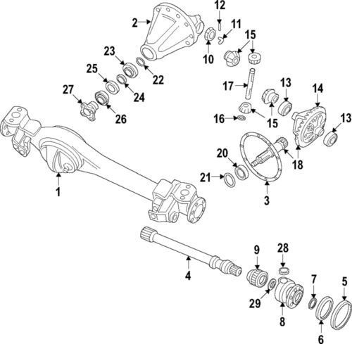 Espaciador de piñón para Land Rover 539745