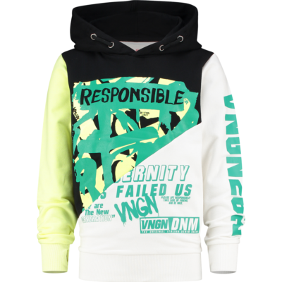 VINGINO Jungen Pullover Sweatshirt NOOX Kapuze deep black