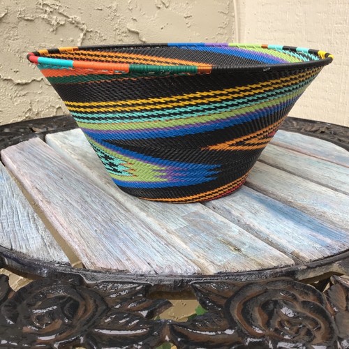 NWOT AFRICAN ZULU WIRE BASKET - Picture 2 of 9