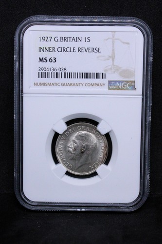 1 Shilling 1927, King George V Great Britain. S.4023 UNC NGC MS63 - 第 3/3 張圖片