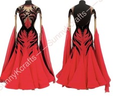 SunnyK Waltz Tango st Dance Dress Salsa Costume Stardard Ballroom Competition